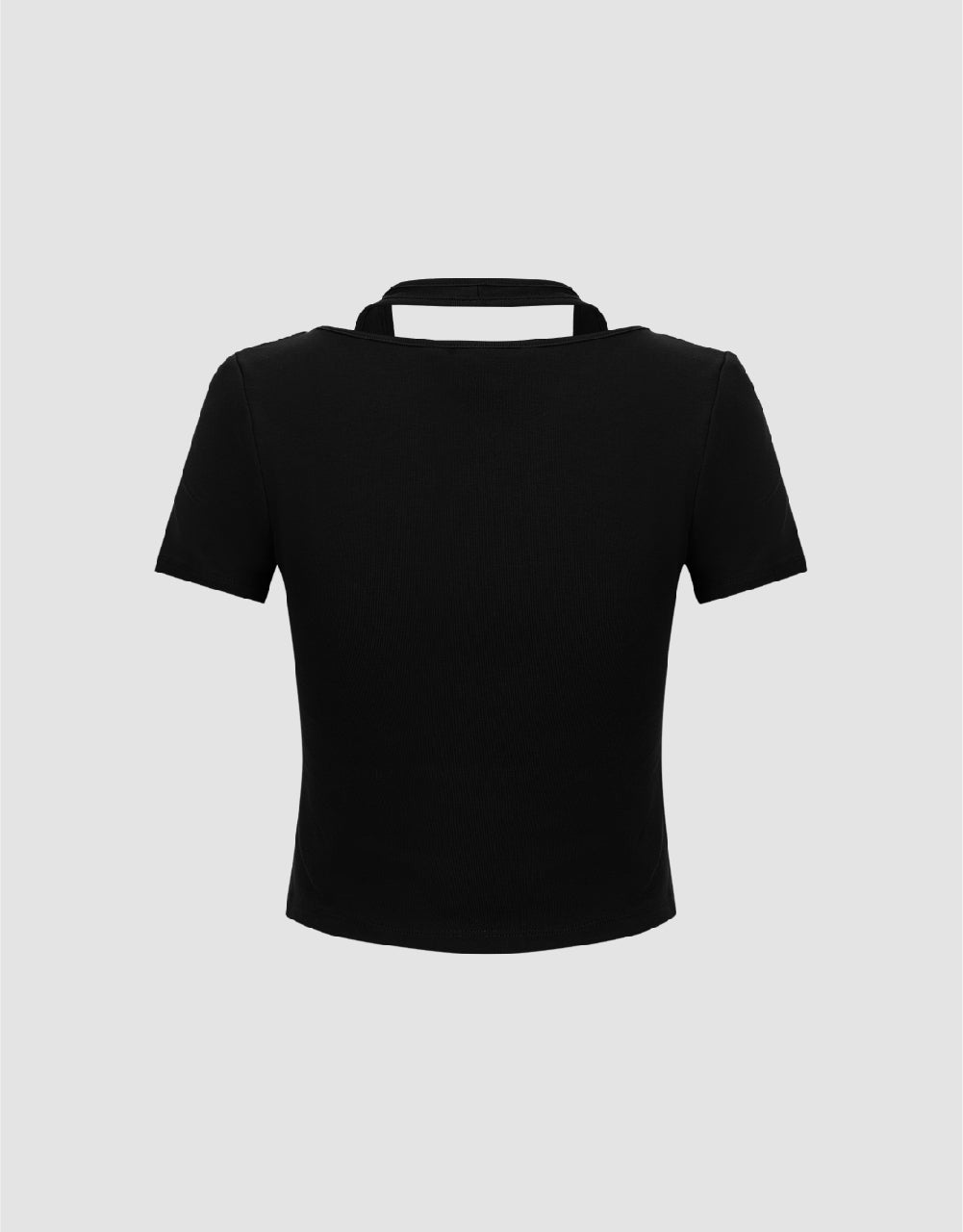 Halter Neck 2 In 1 Skinny T-Shirt