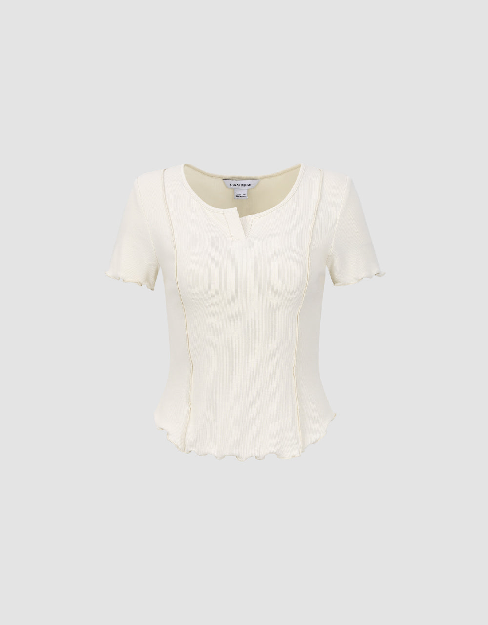 Notch Neck Skinny T-Shirt