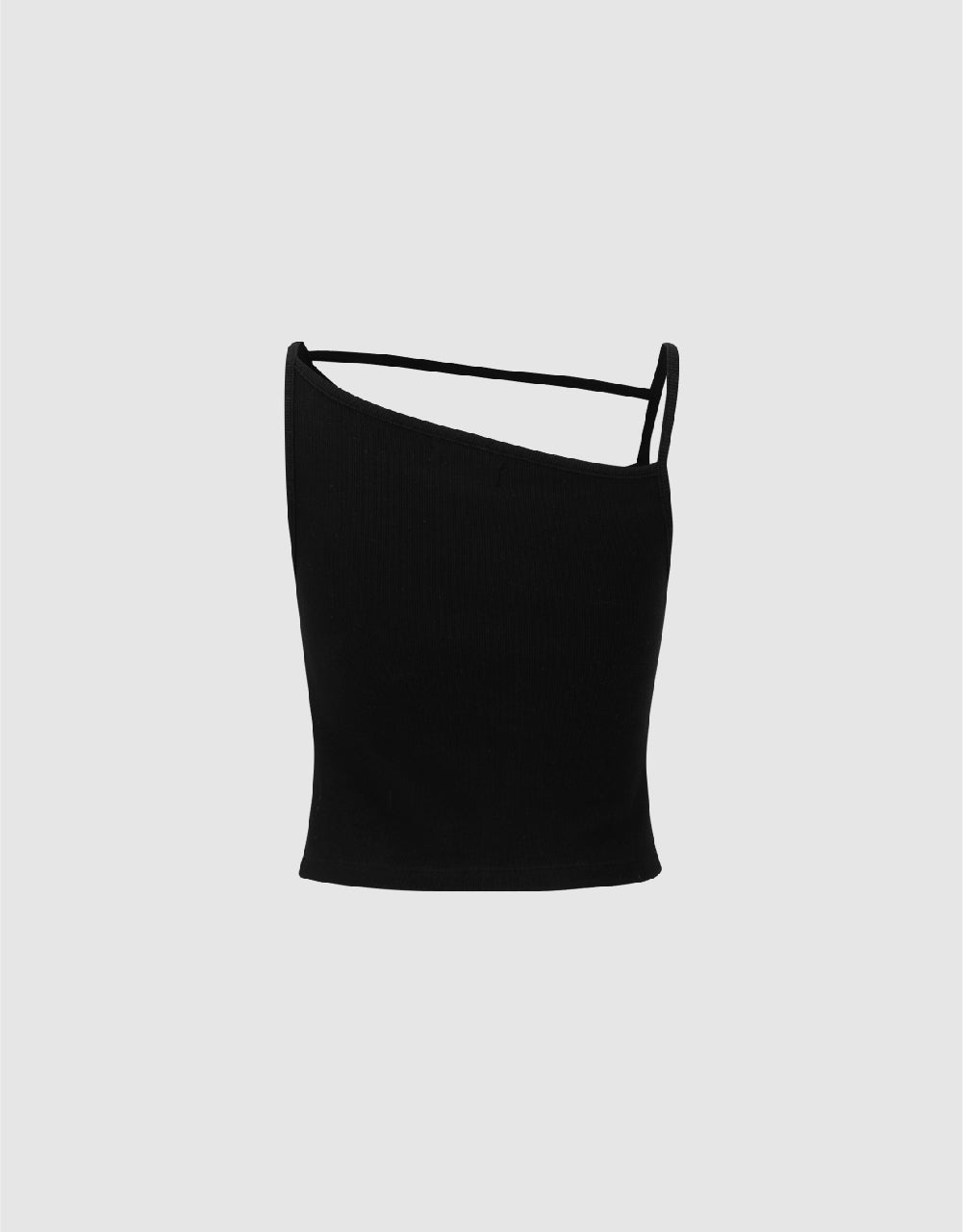 Asymmetric Off-Shoulder Skinny Tank Top