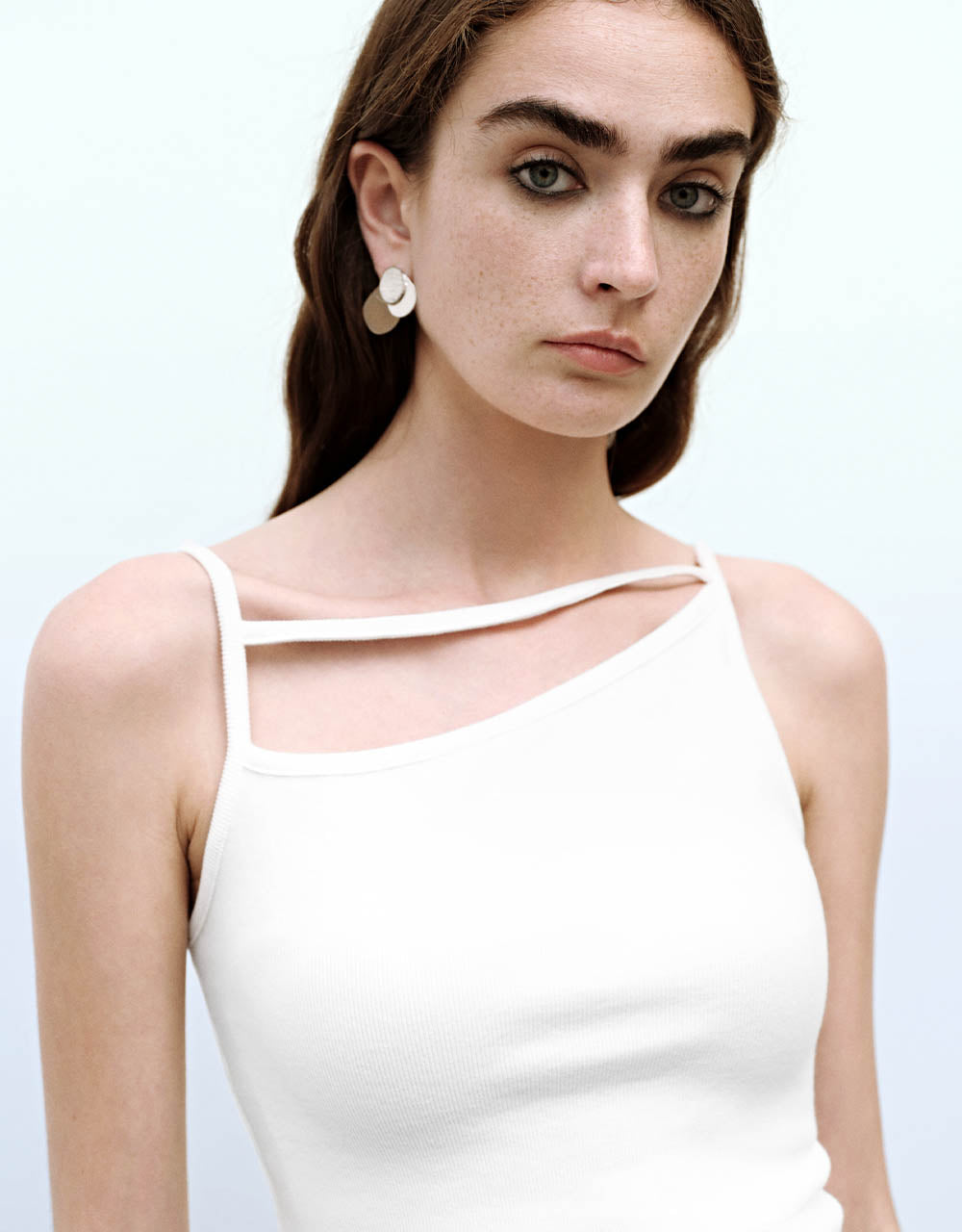 One Shoulder Cropped Cami Top