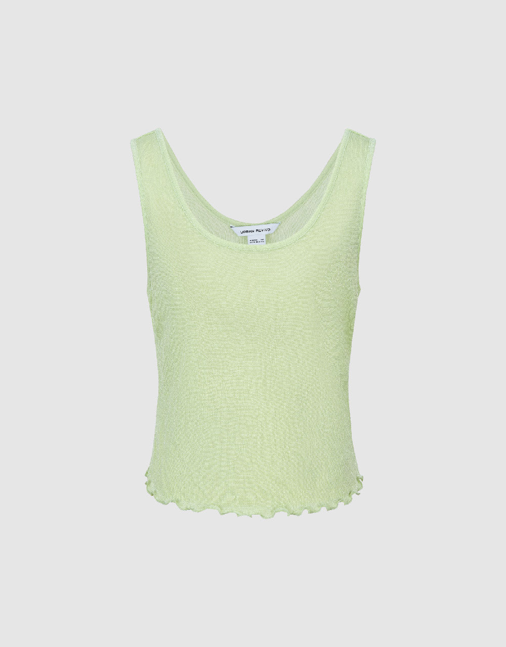 U Neck Cropped Tank Top