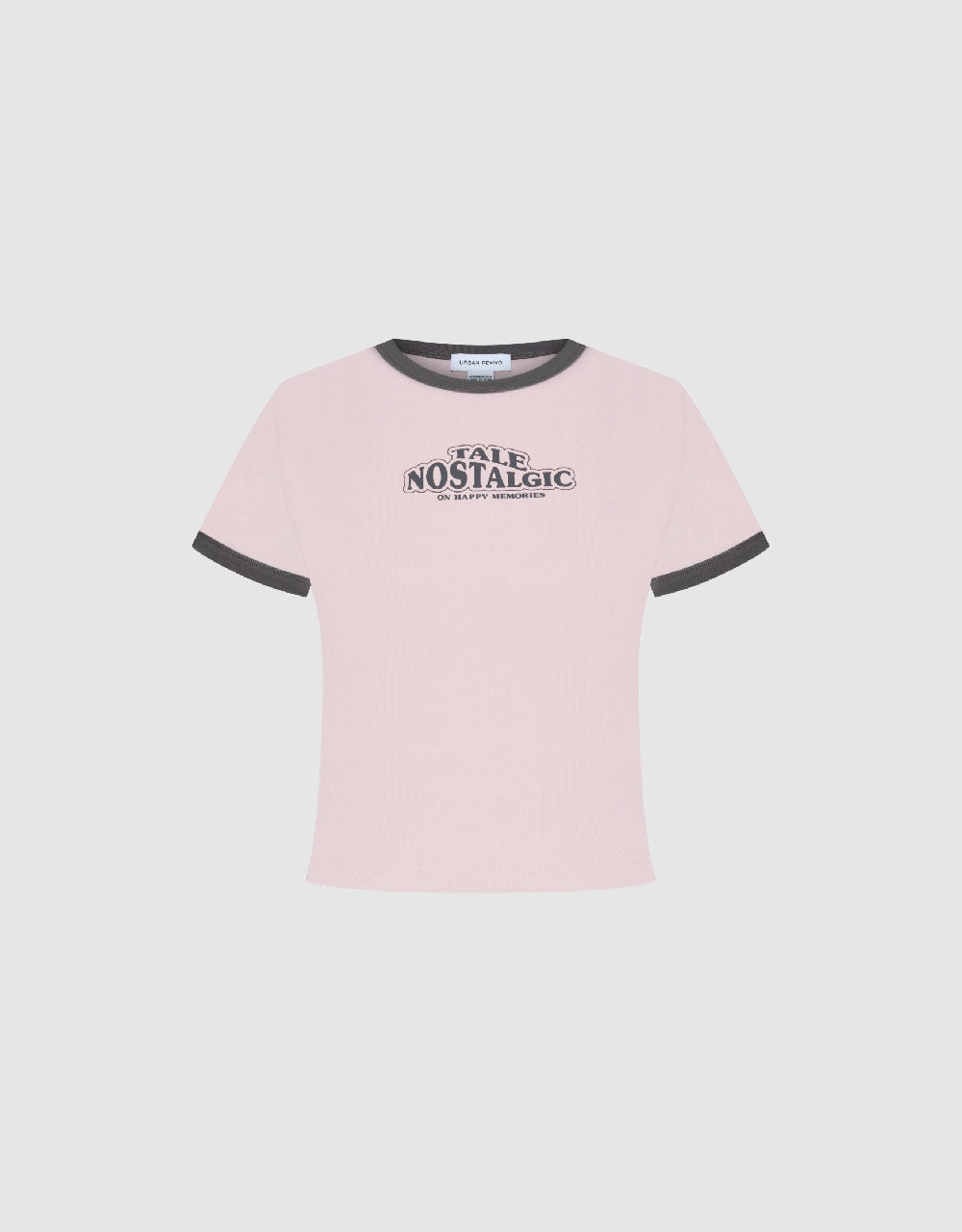 Letter Printed Crew Neck Loose T-Shirt