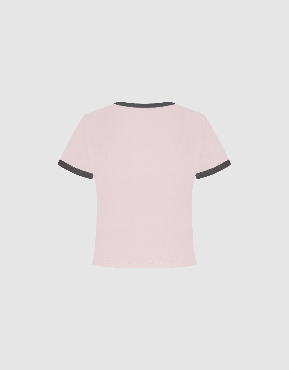 Letter Printed Crew Neck Loose T-Shirt