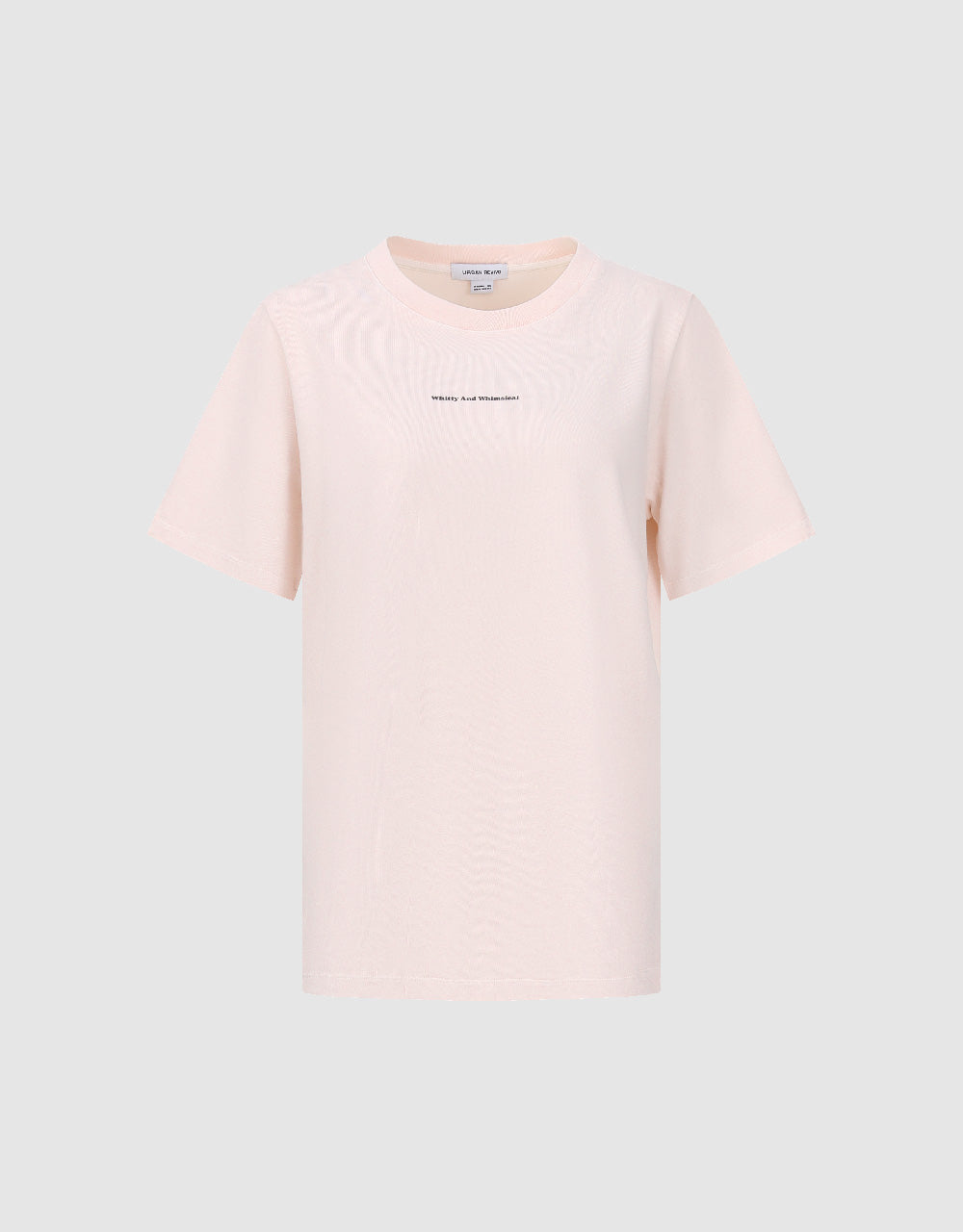 Letter Printed Crew Neck Loose T-Shirt