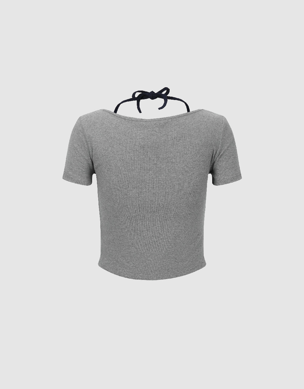 Halter Neck 2 In 1 Skinny T-Shirt