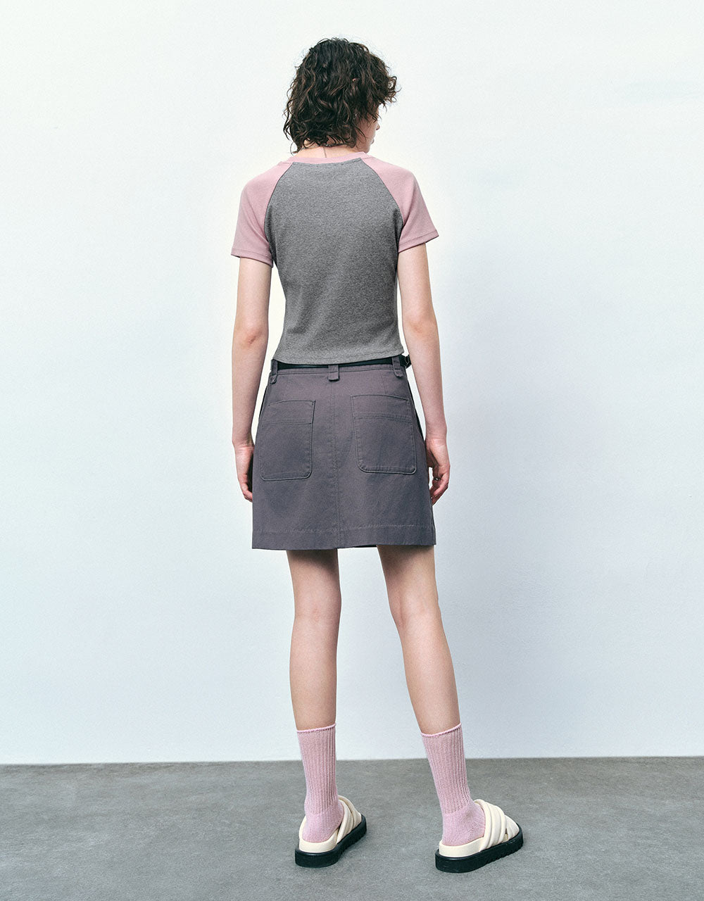 Letter Printed Crew Neck T-Shirt