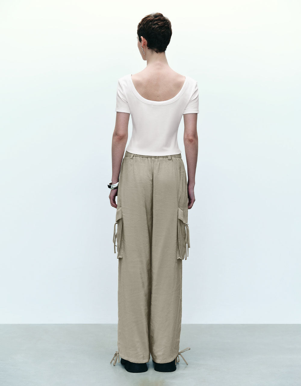 Letter Printed Crew Neck T-Shirt