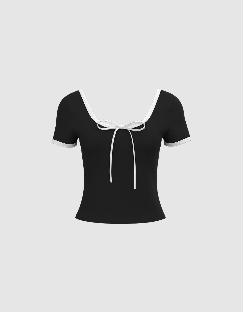 U Neck Skinny T-Shirt