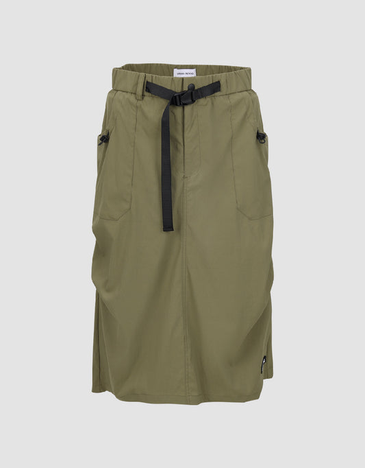 Midi Straight Skirt With Belt