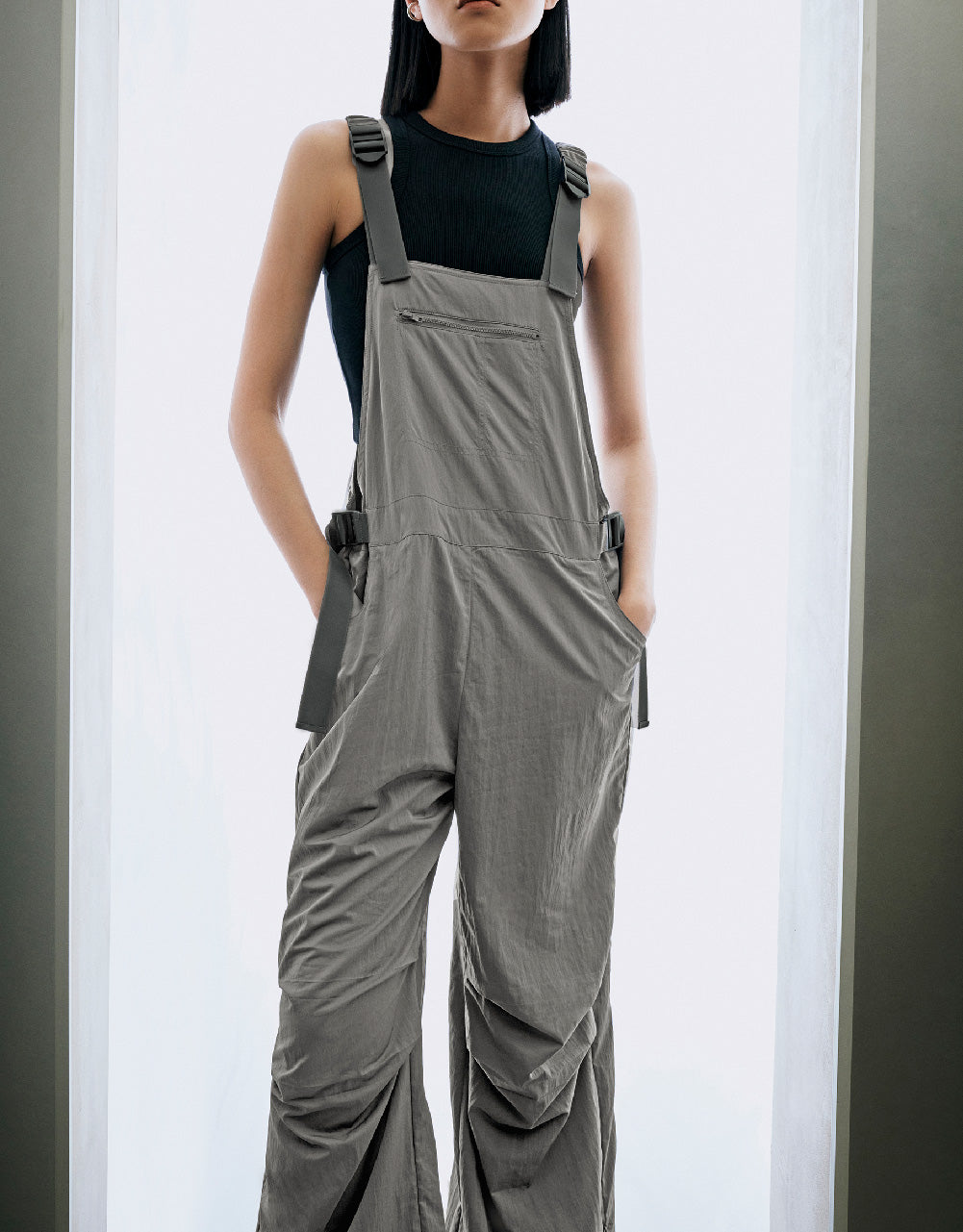 Overall With Front Zipper Pocket