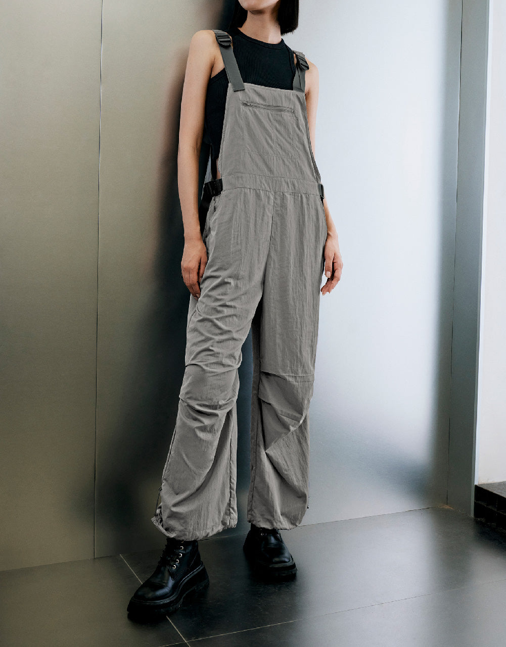 Overall With Front Zipper Pocket