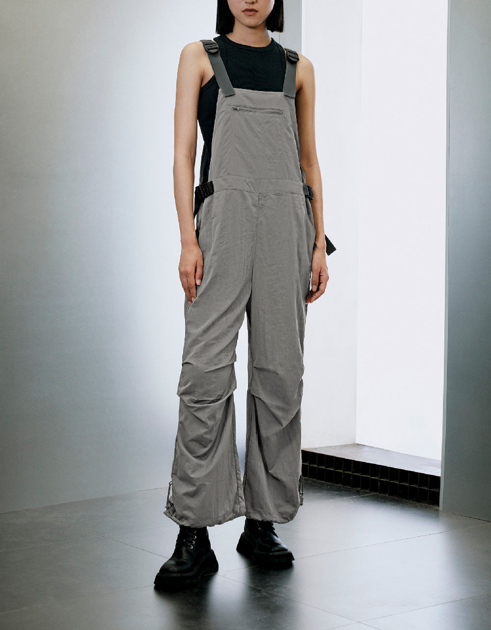 Overall With Front Zipper Pocket