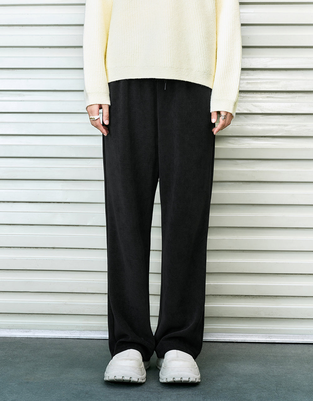 Knitted Straight Pants