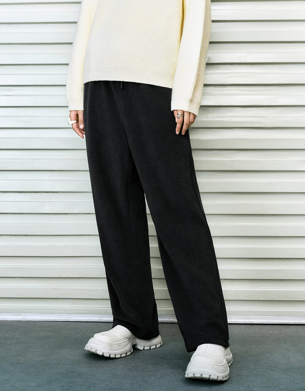 Knitted Straight Pants