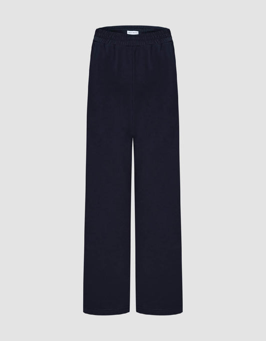 Elastic Waist Wide-Leg Pants