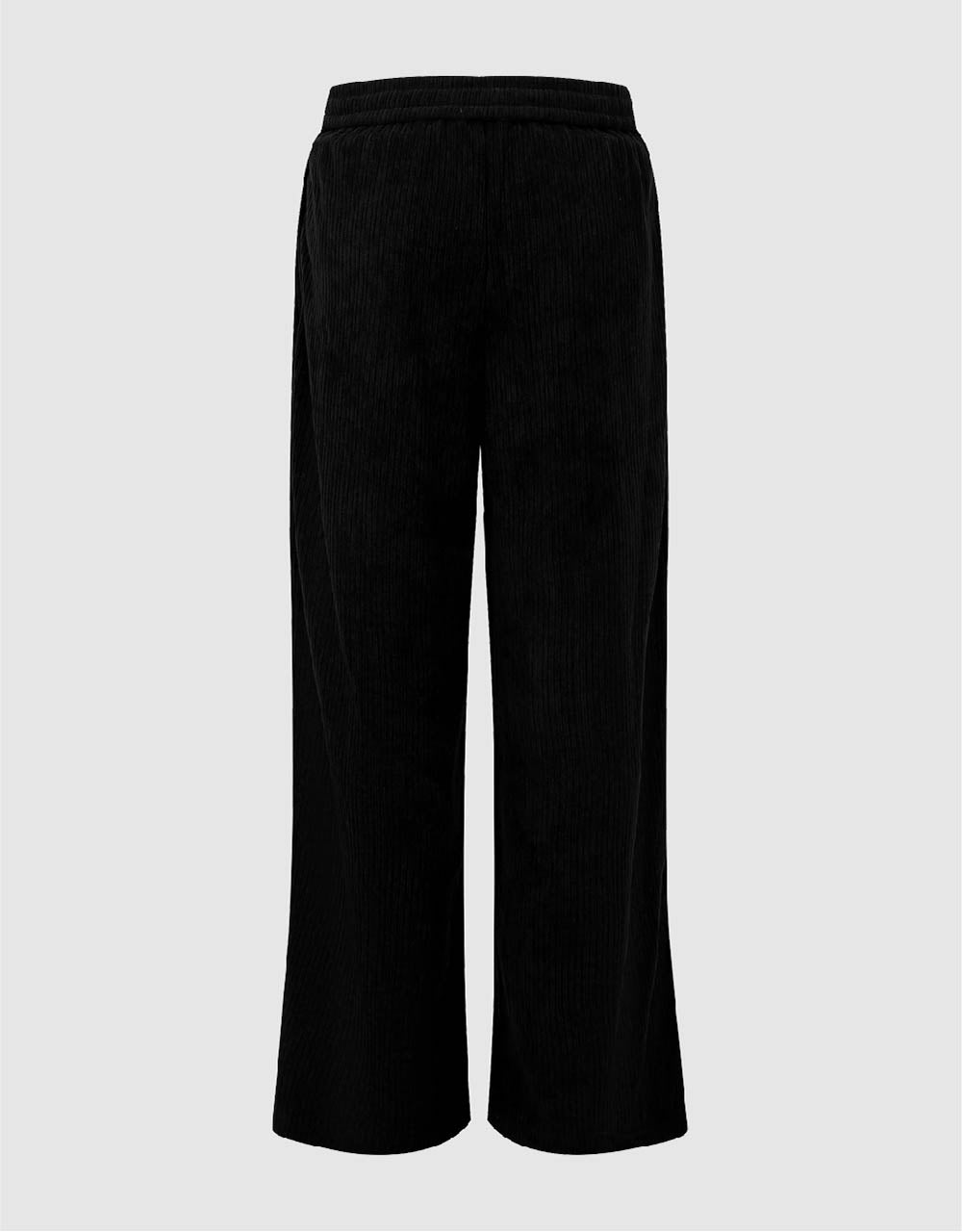 Drawstring Waist Knitted Wide-Leg Pants