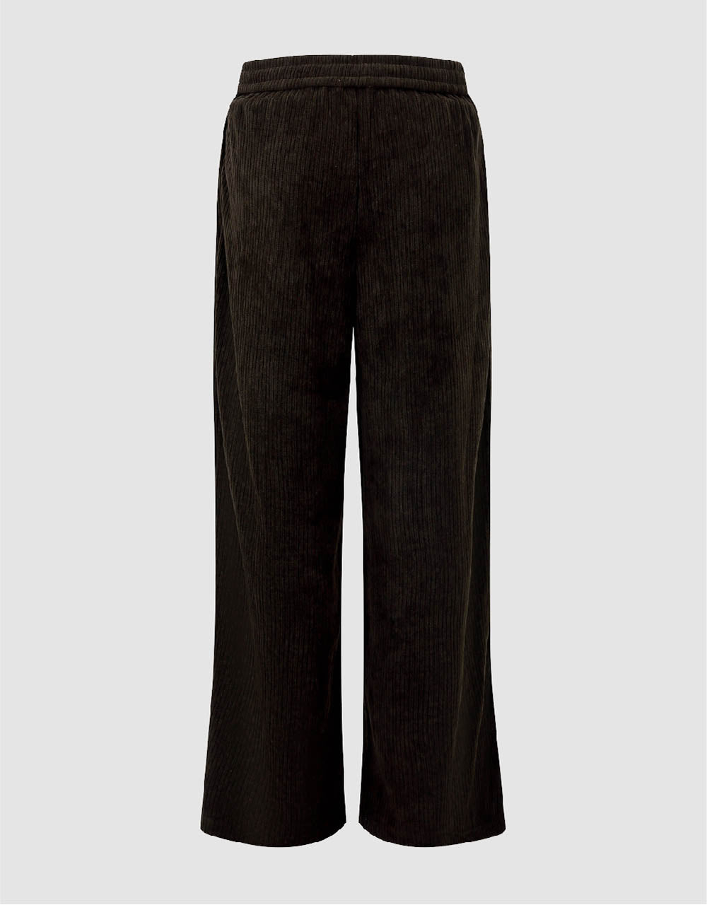 Drawstring Waist Knitted Wide-Leg Pants