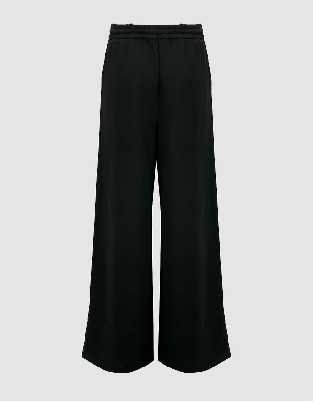 Drawstring Waist Knitted Wide-Leg Pants