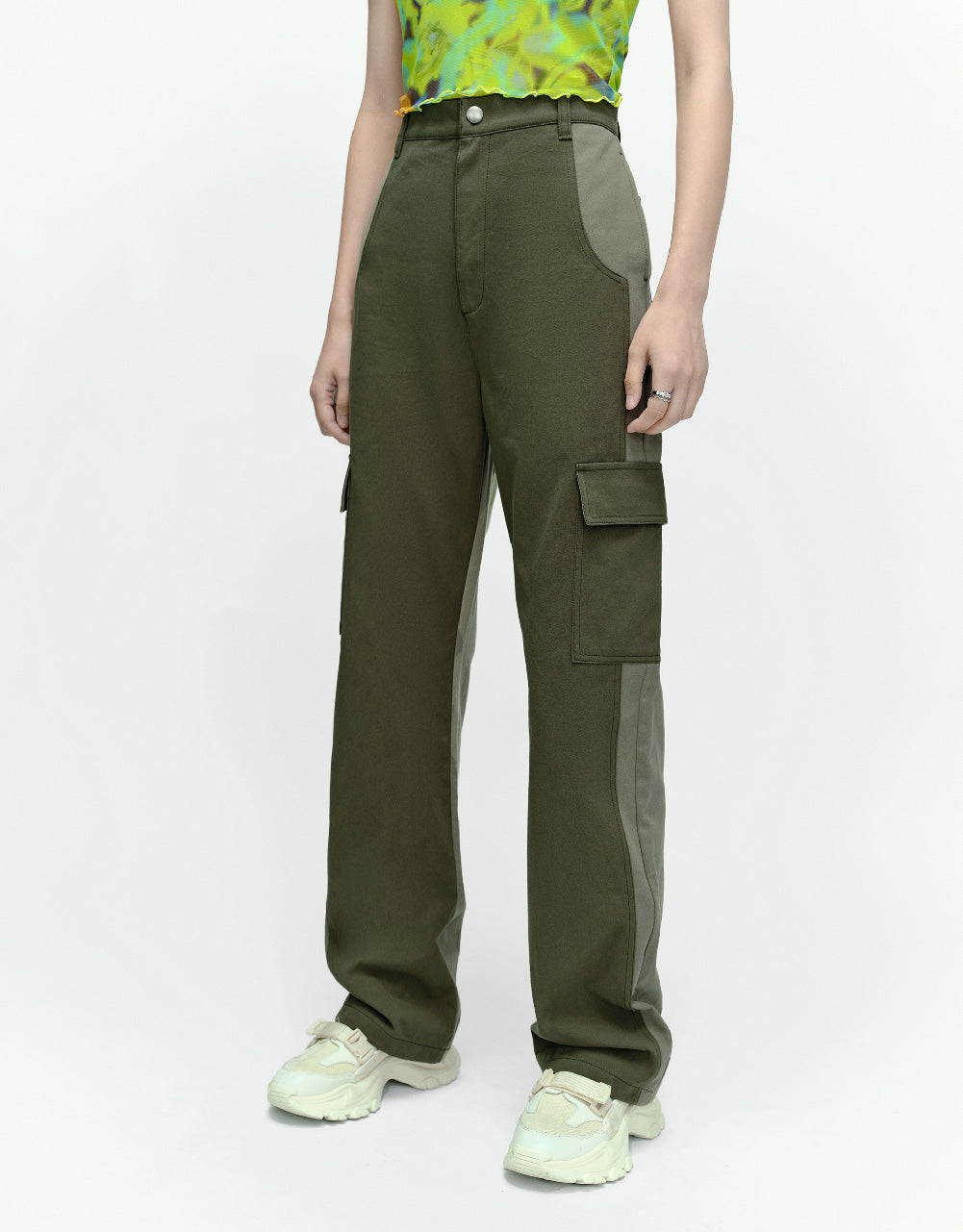Multi-Pocket Straight Pants