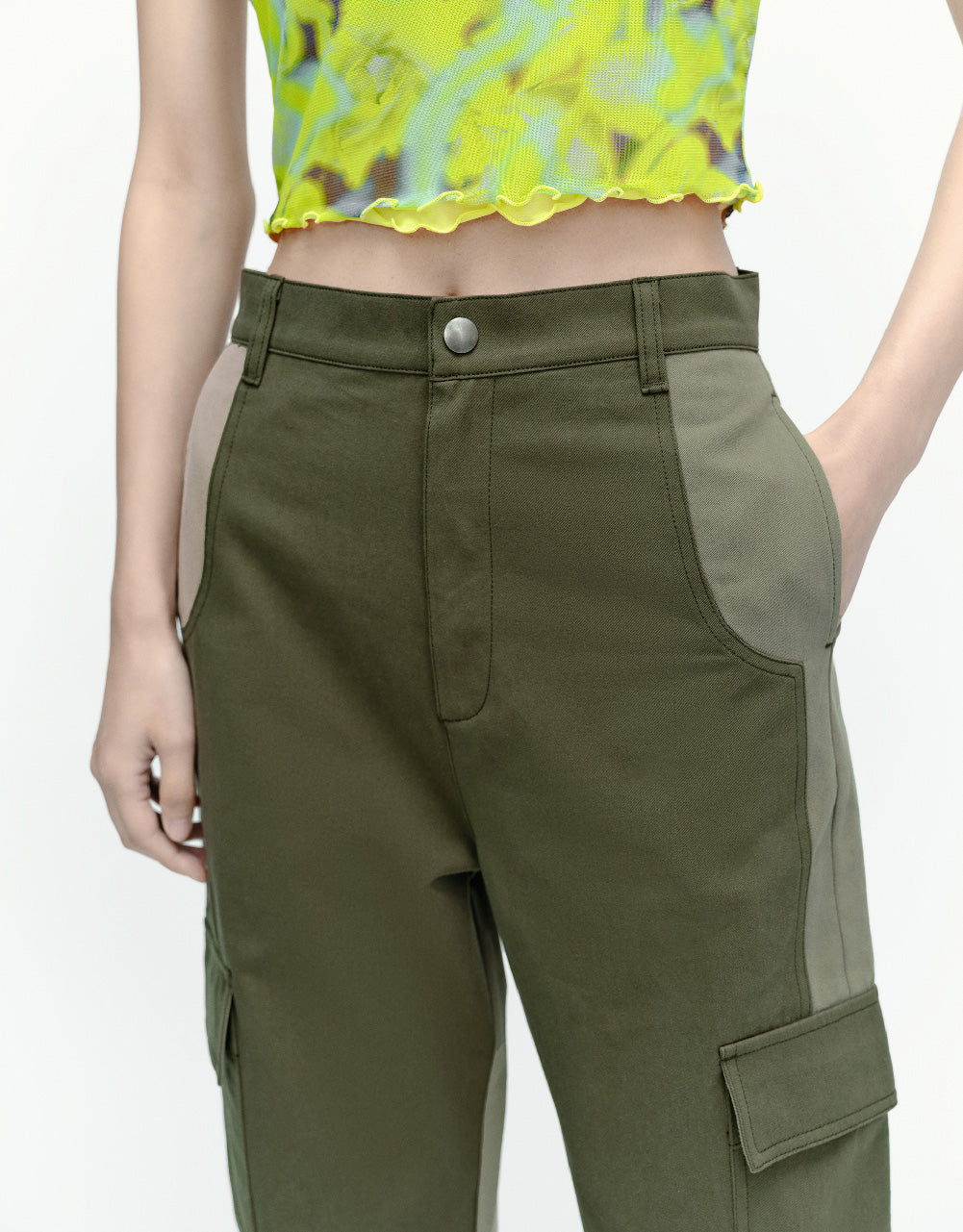 Multi-Pocket Straight Pants