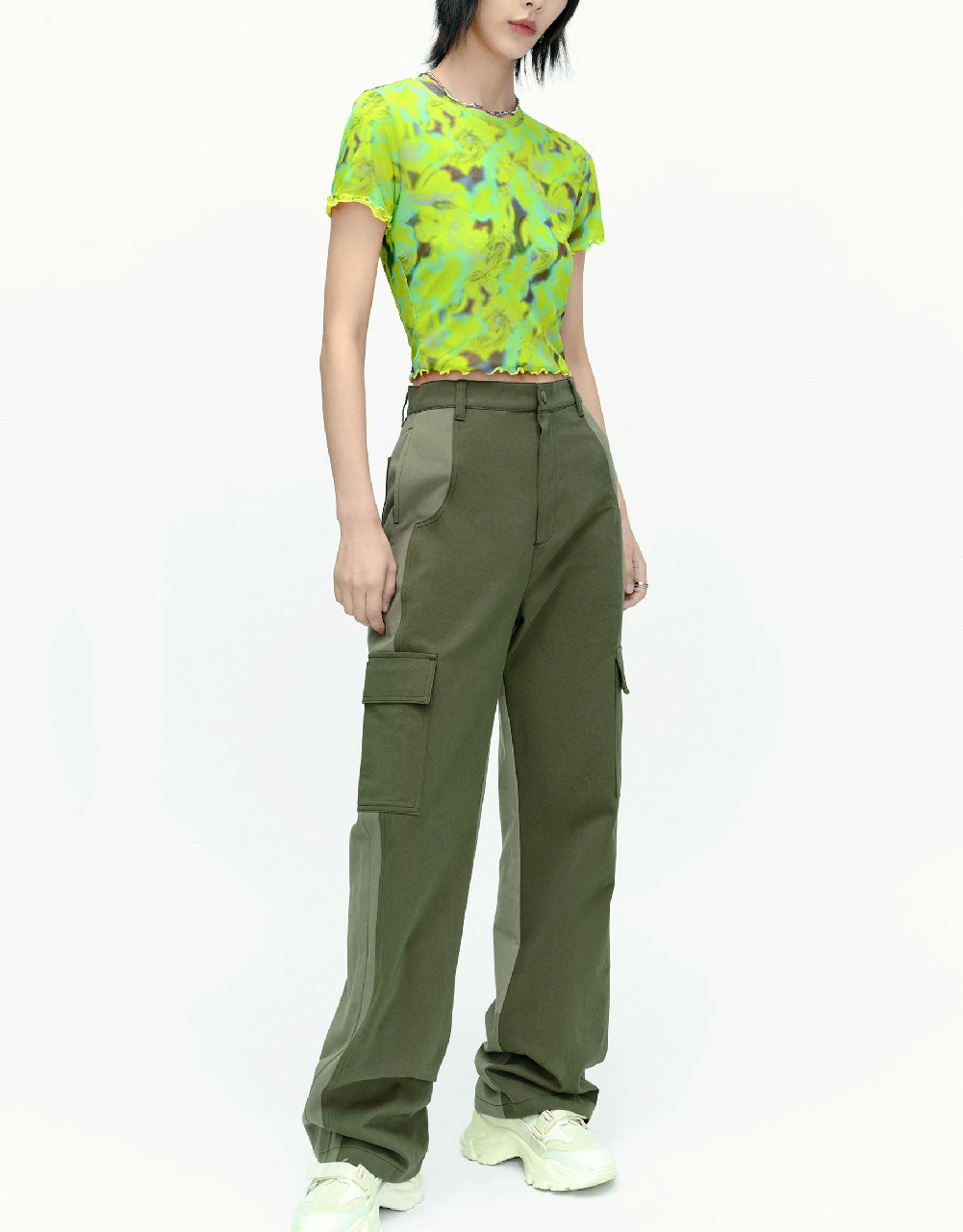 Multi-Pocket Straight Pants