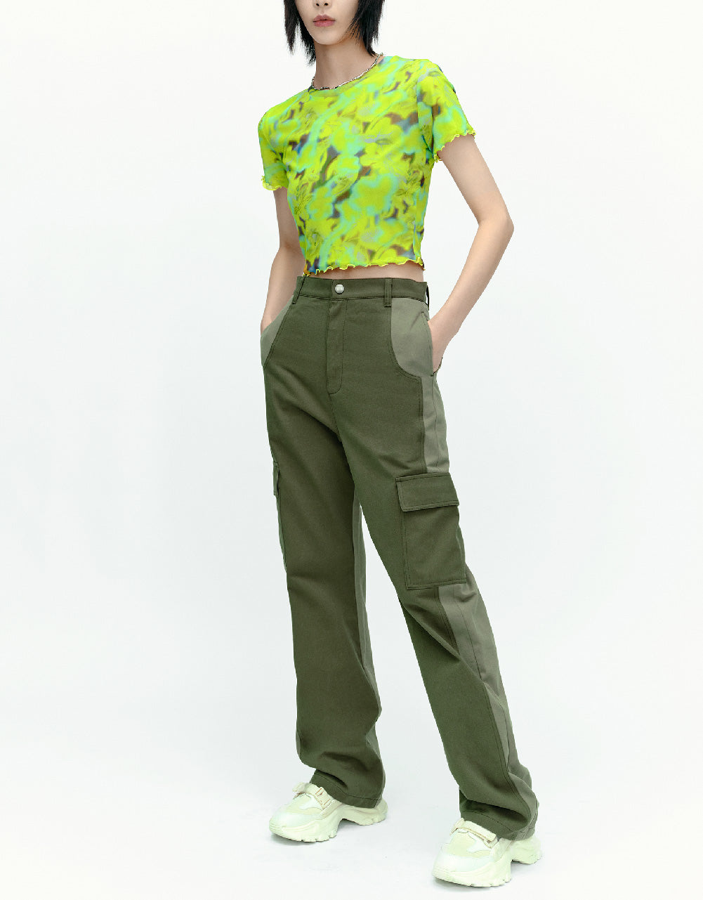 Multi-Pocket Straight Pants