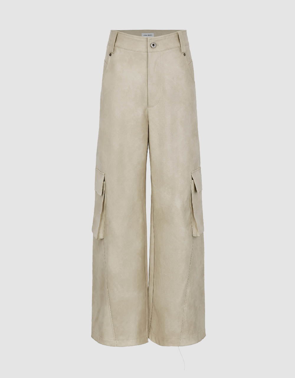 Vegan Leather Wide-Leg Pants