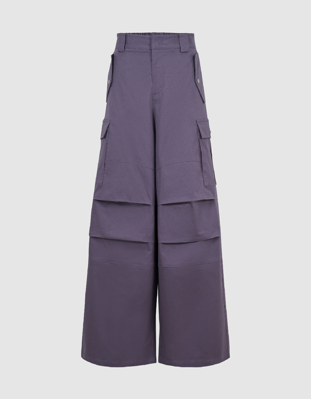 Multi-Pocket Wide-Leg Pants