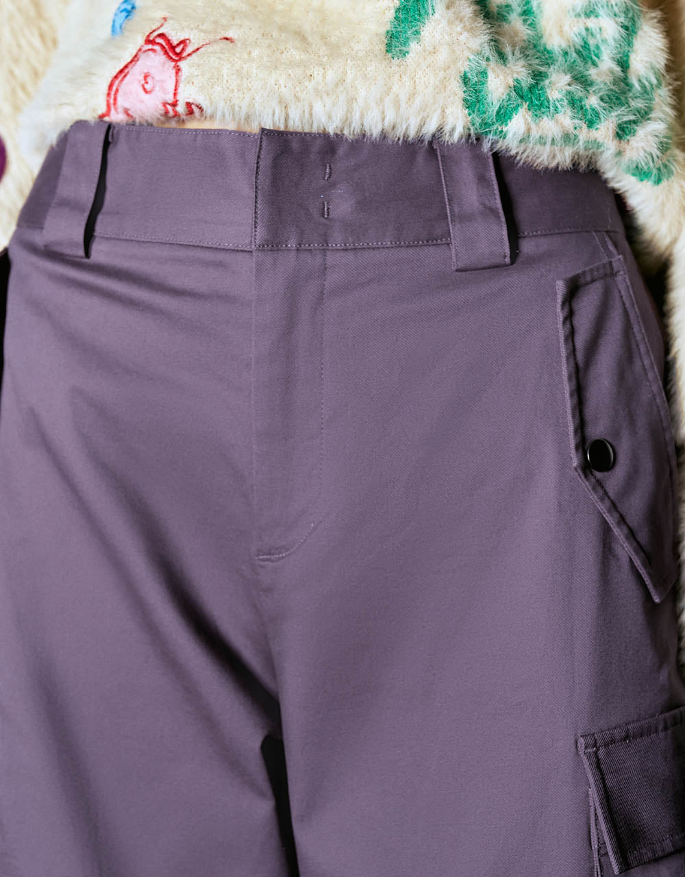 Multi-Pocket Wide-Leg Pants