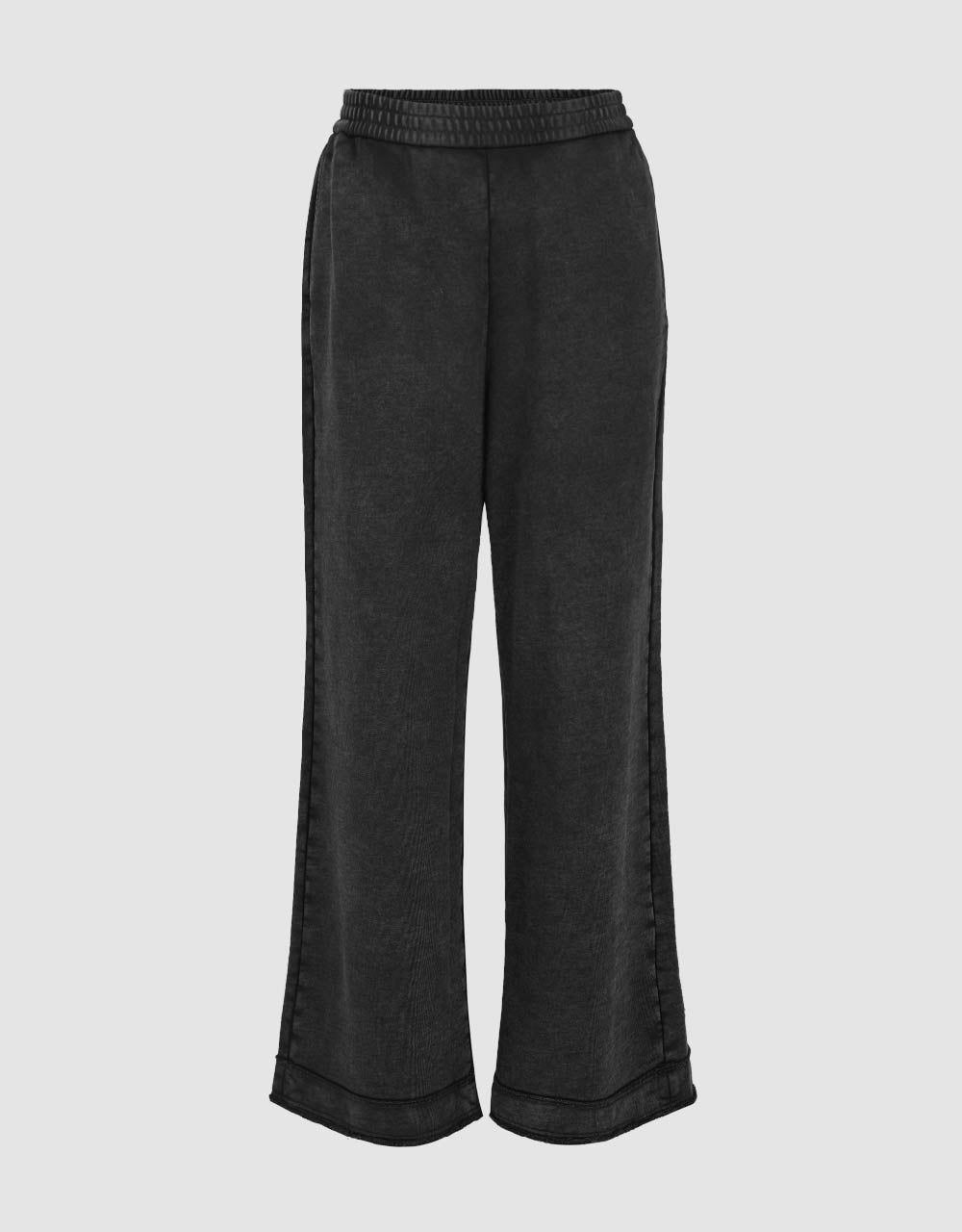 Elastic Waist Knitted Wide-Leg Pants