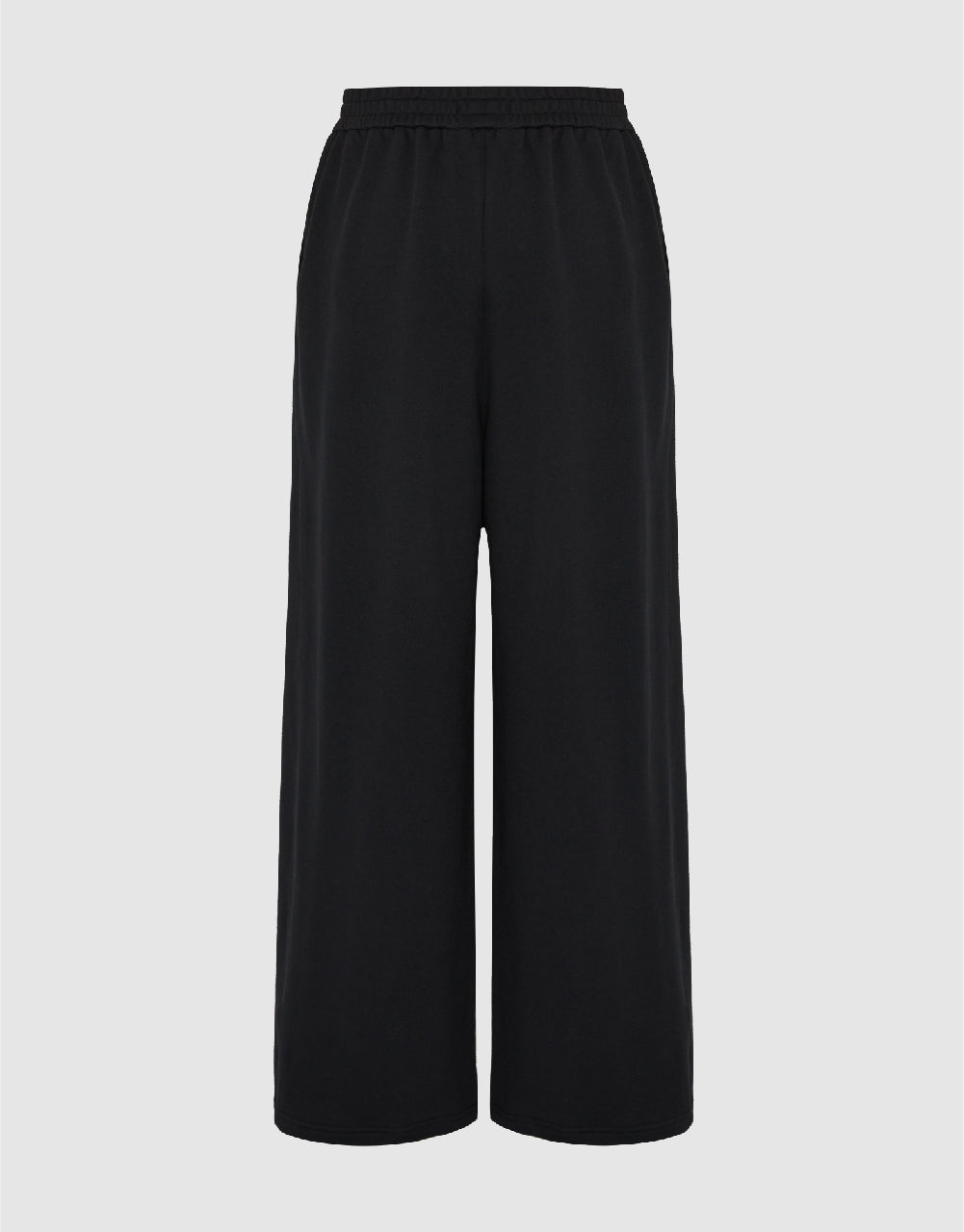 Elastic Waist Knitted Wide-Leg Pants