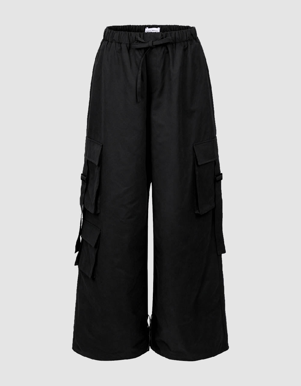 Elastic Waist Wide-Leg Pants