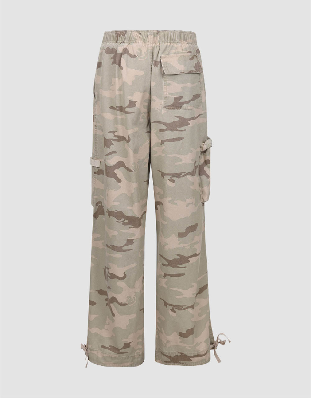 Camouflage Wide-Leg Pants