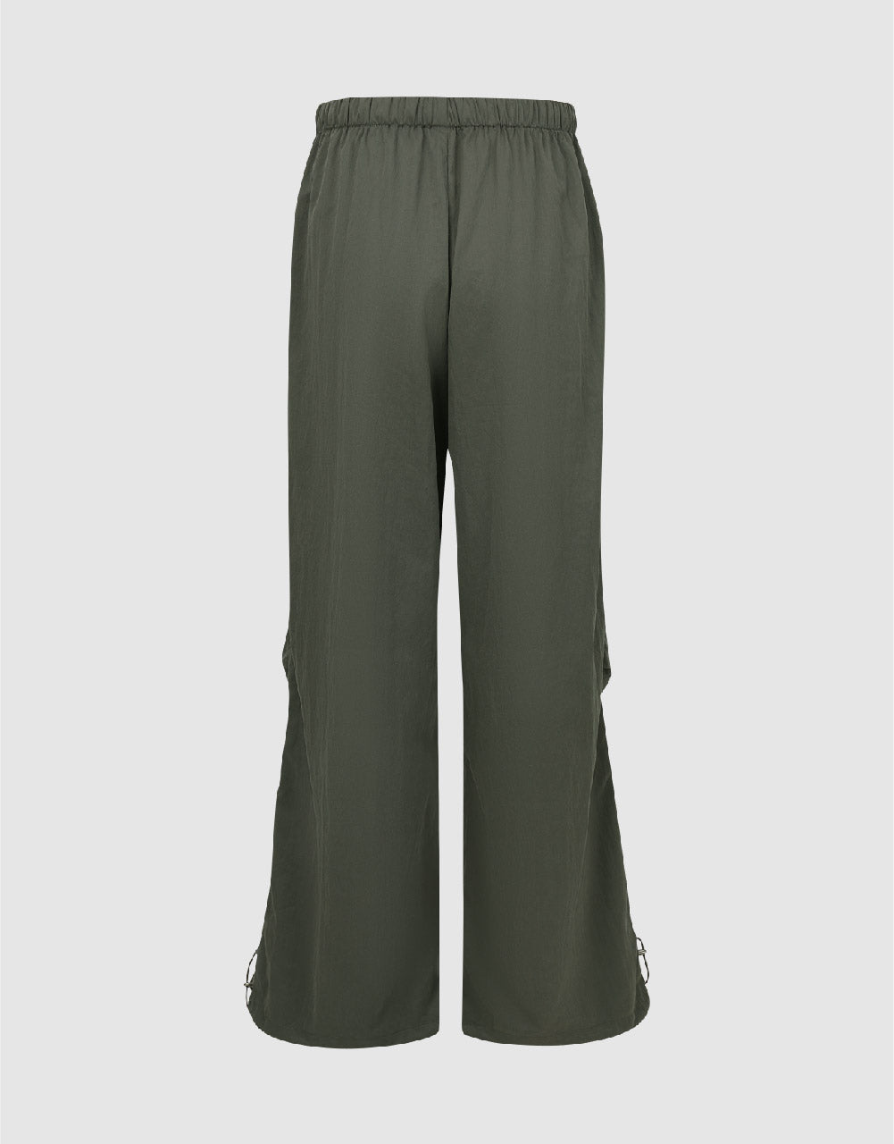 Drawstring Waist Wide-Leg Pants