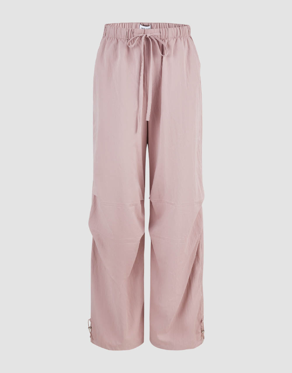 Drawstring Waist Wide-Leg Pants