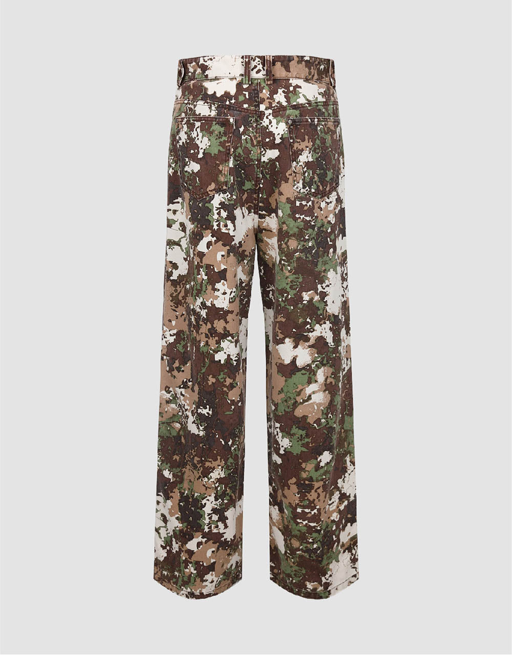 Camouflage Straight Pants