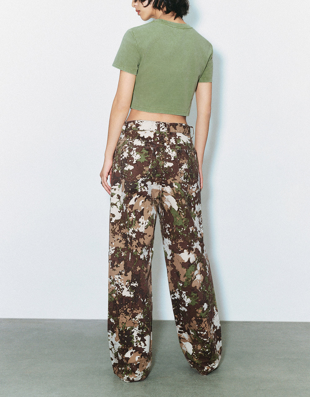 Camouflage Straight Pants