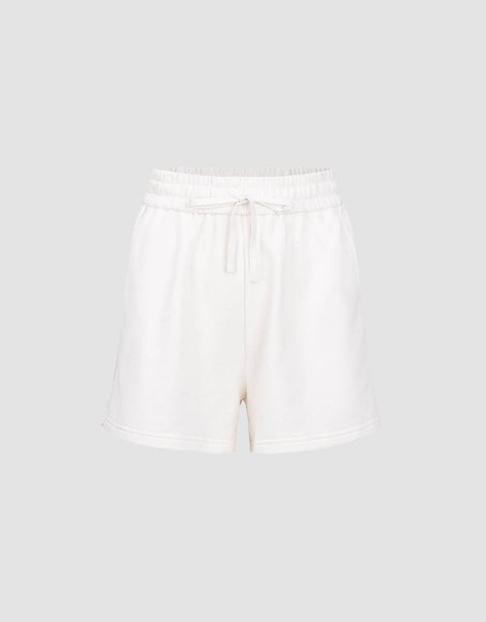 Drawstring Waist Loose Shorts