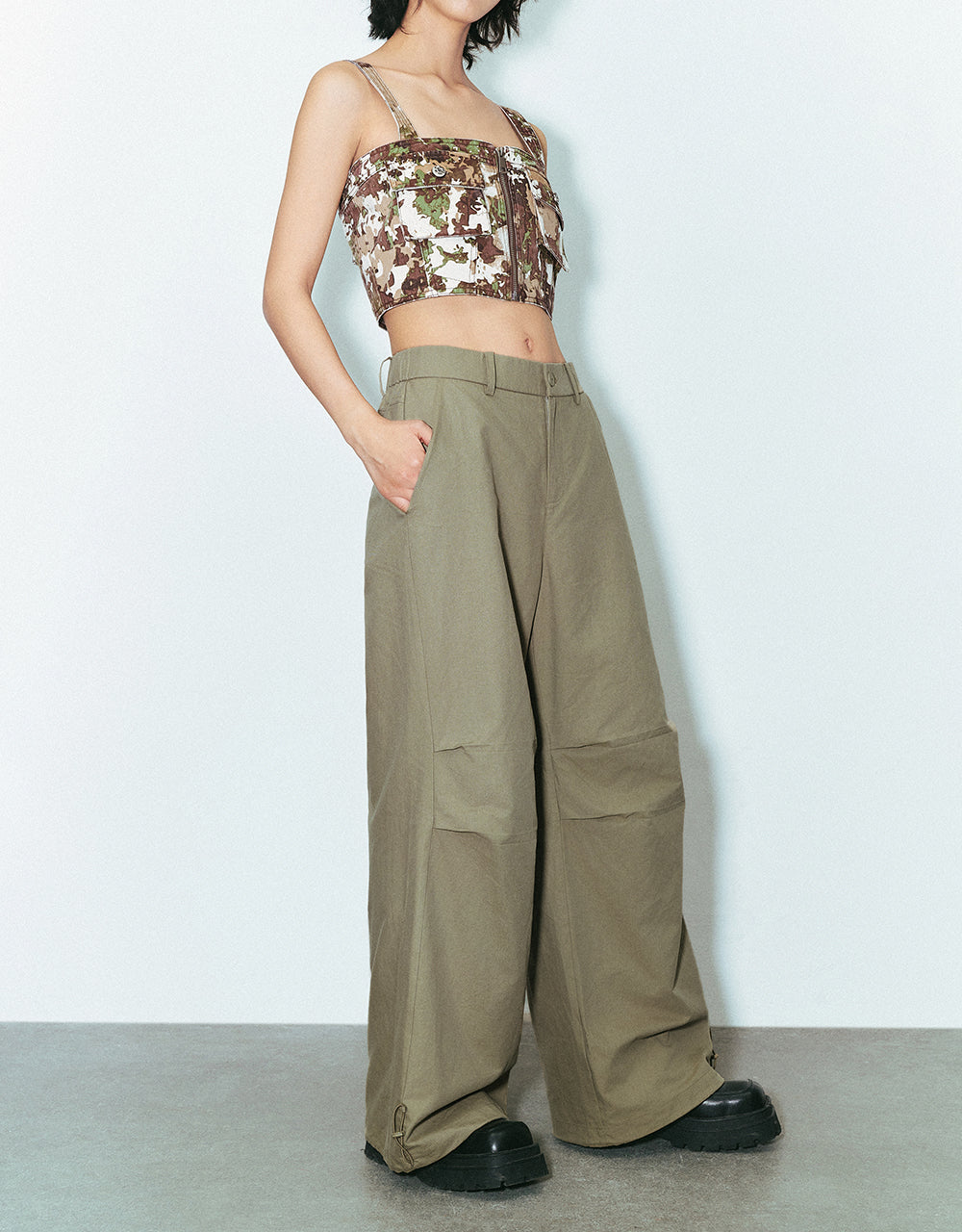 Loose Wide-Leg Pants