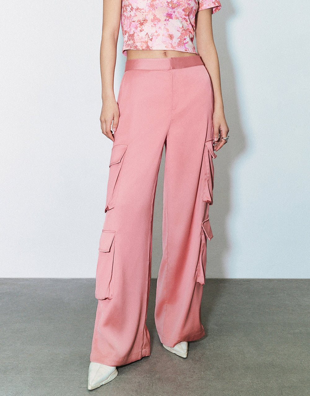 Multi-Pocket Straight Pants