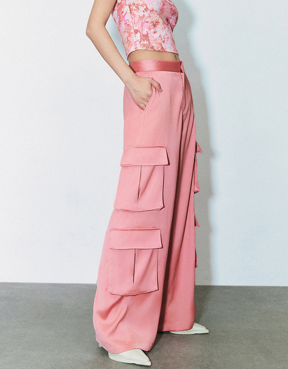 Multi-Pocket Straight Pants