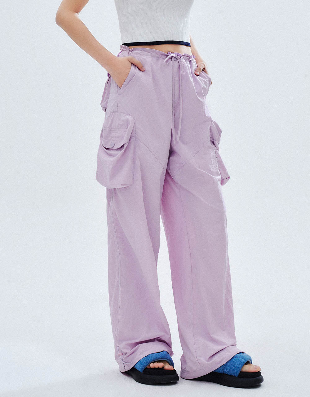 Multi-Pocket Straight Pants