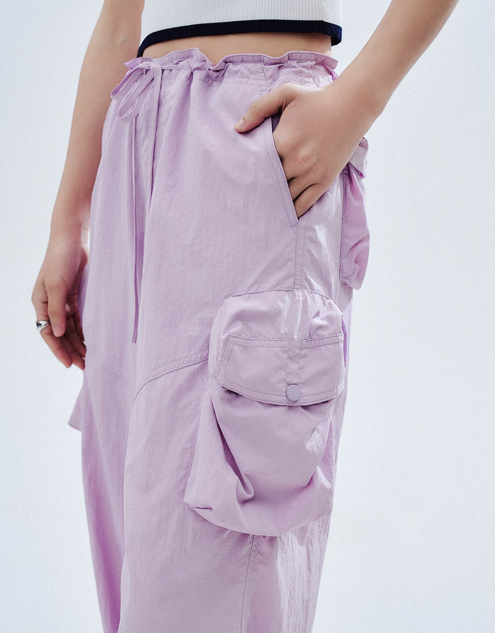 Multi-Pocket Straight Pants