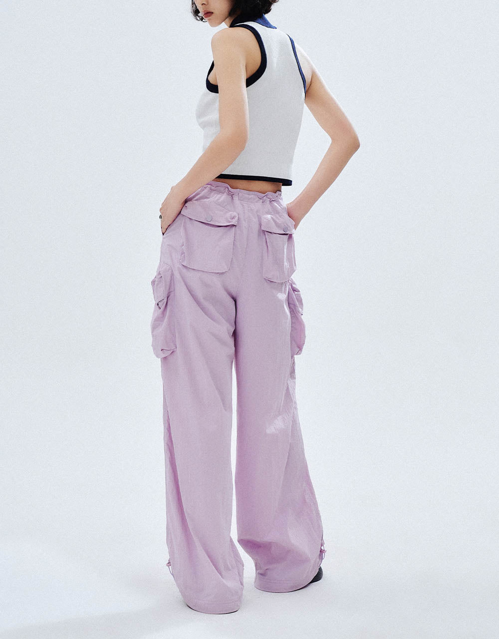 Multi-Pocket Straight Pants