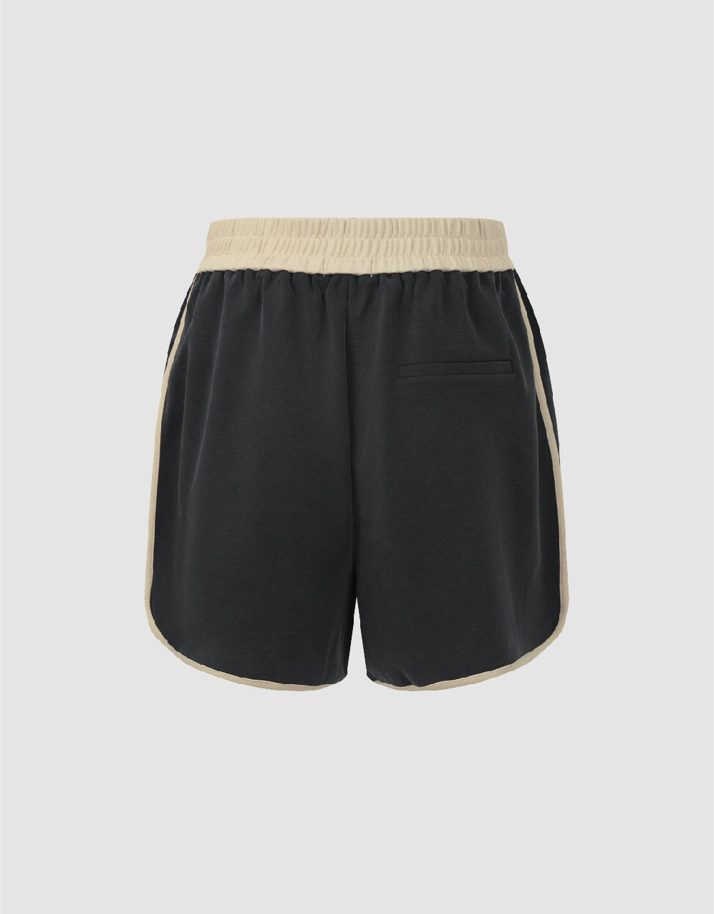 Elastic Waist Knitted Shorts