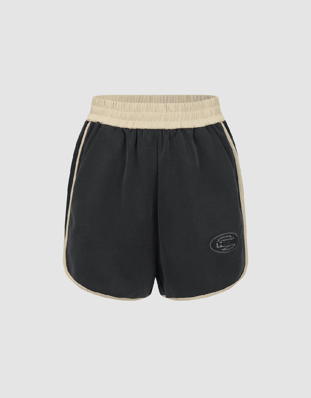 Elastic Waist Knitted Shorts