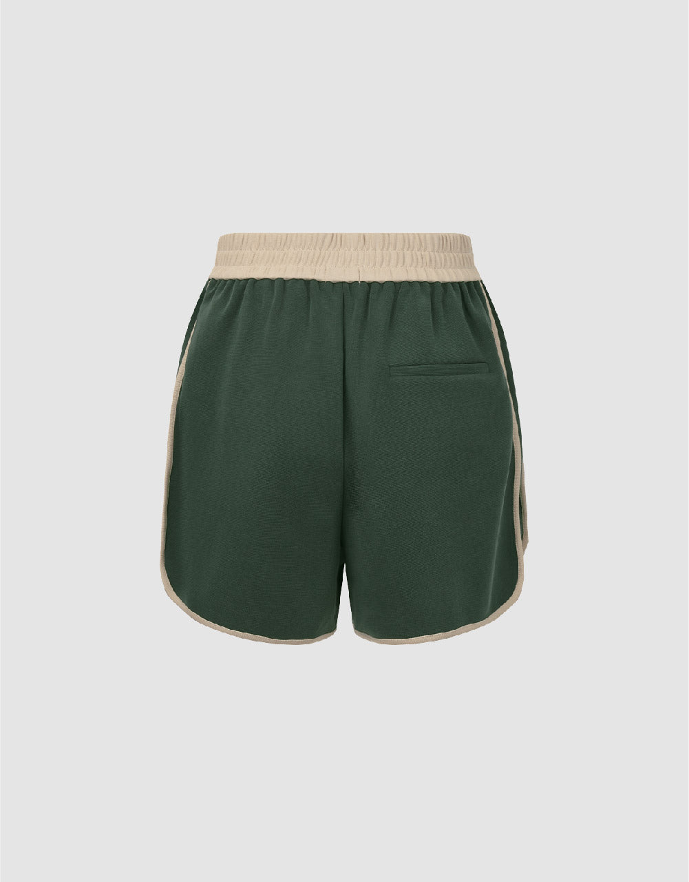 Elastic Waist Knitted Shorts