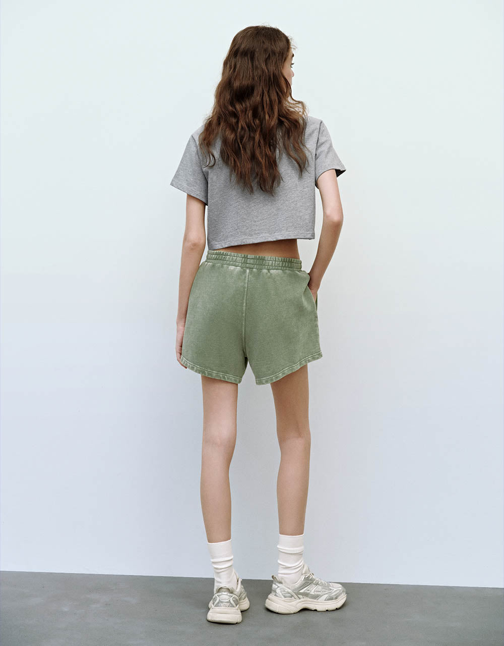 Elastic Waist Loose Shorts