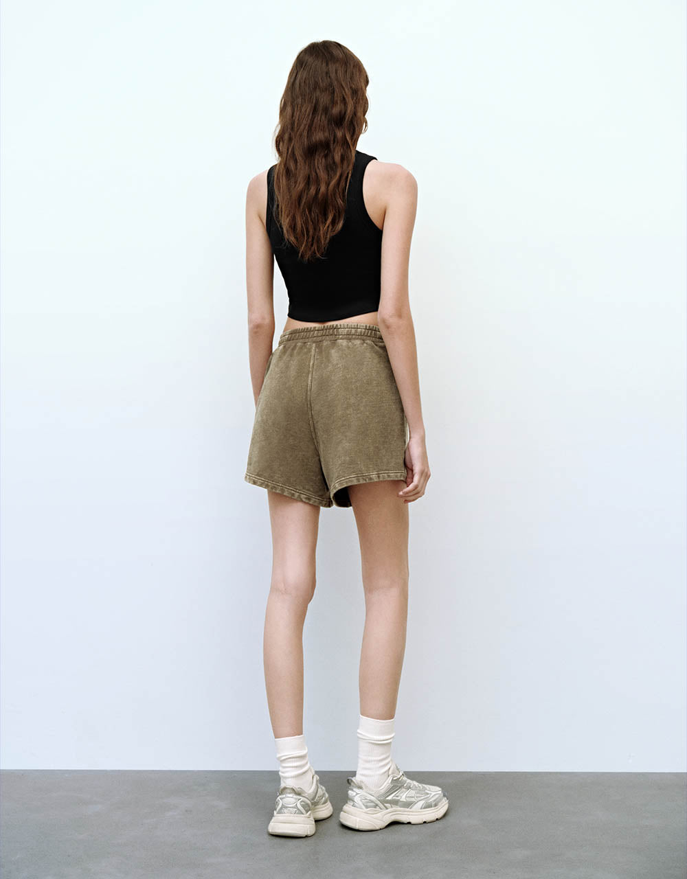 Elastic Waist Loose Shorts