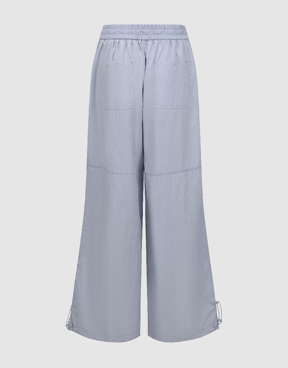 Elastic Waist Wide-Leg Pants